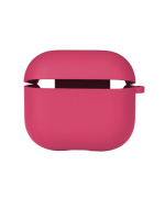 Чехол-футляр для наушников Silicone Case with microfibra для Airpods 4, Shiny pink