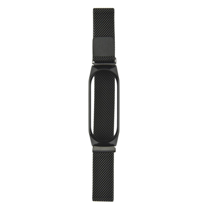 Ремешок Milanese Loop для Xiaomi Mi Band 3 / 4 / 5 / 6, Black