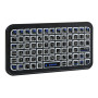 Беспроводная bluetooth клавиатура  JEQANG JB-512 с RGB-подсветкой, Black