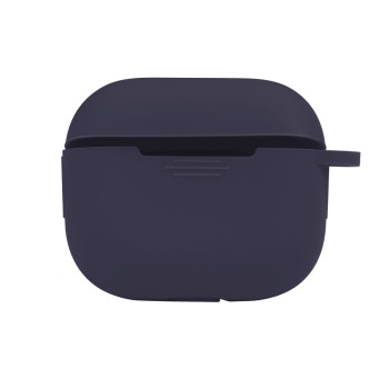 Чехол-футляр для наушников Silicone Case with microfibra для Airpods 4, Dark blue