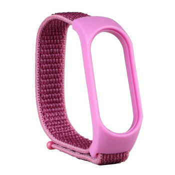 Ремінець Nylon для Xiaomi Mi Band 5/6, Lilac