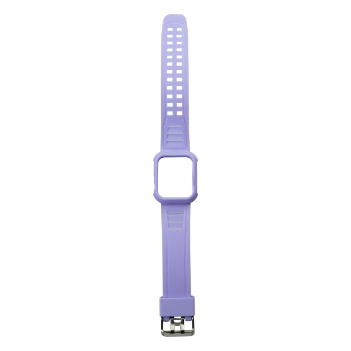 Ремінець Silicone Shine для Apple Watch 40/41 mm + Protect Case, Purple