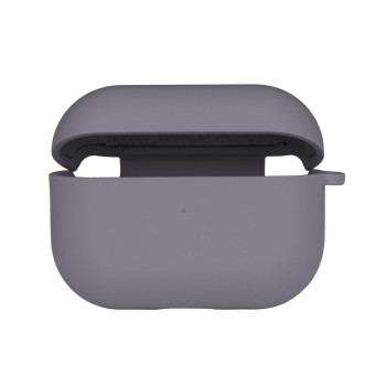 Чехол Silicone Case with microfibra для Airpods Pro 2, Lavender grey