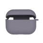 Чехол Silicone Case with microfibra для Airpods Pro 2, Lavender grey