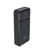 Внешний аккумулятор Power Bank YOKI MaxCap YK-PMC2061 USB QC3.0 / Type-C PD65W with cable 20000mAh, Black