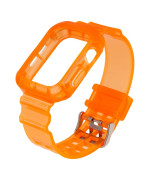 Ремінець Color Transparent для Apple Watch 40mm + Protect Case, Orange