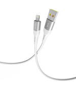 USB кабель Ridea RC-US42 UltraStrong Lightning 12W 2,4A 1.2m, White