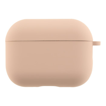 Чехол - футляр Silicone Case with microfibra для Airpods Pro 3, Pink sand