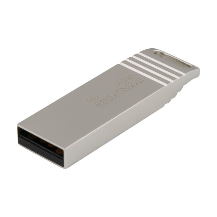 USB флешка Flash Drive Borofone BUD1 4GB, Steel