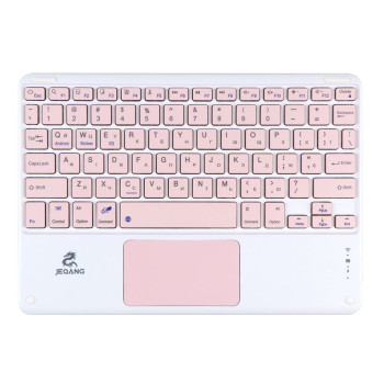 Клавіатура бездротова JEQANG JB-380 bluetooth charging, Pink