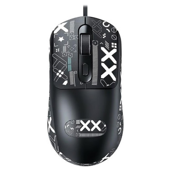 Ігрова USB Миша TWolf G580 з наклейками, Black
