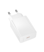Мережевий зарядний пристрій Borofone BAS75A Type-C QC3.0 PD30W, White