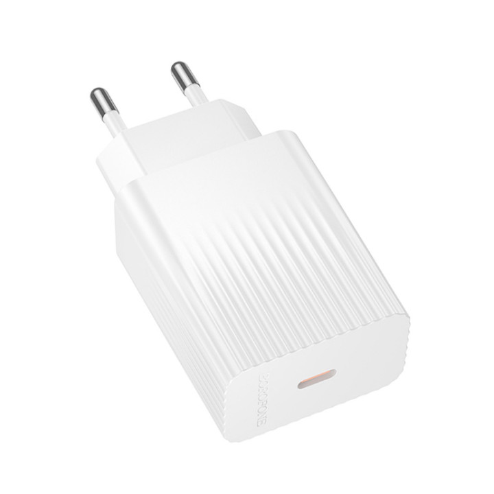 Сетевое зарядное устройство Borofone BAS75A Type-C QC3.0 PD30W, White