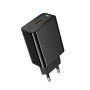 Мережевий зарядний пристрій Hoco CS93A Type-C PD20W / QC3.0, Black