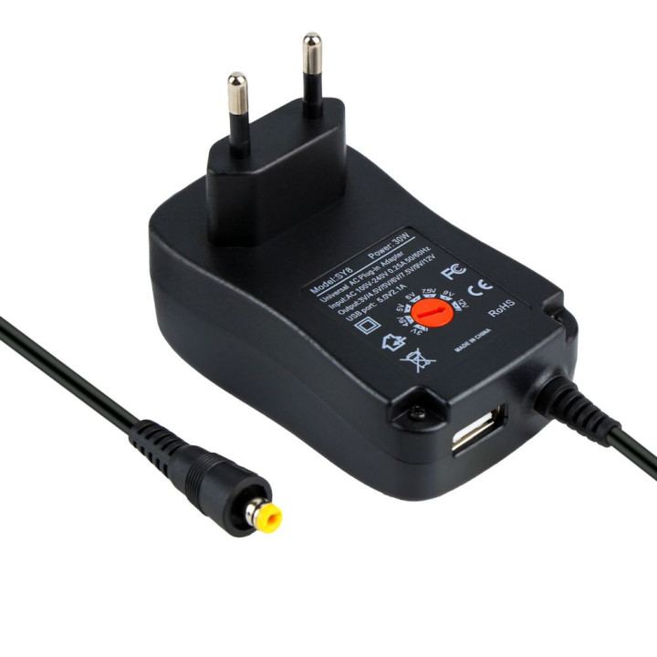 Универсальное Зарядное Устройство SY8 8 Tips 30W, Black