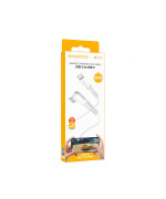 USB Кабель Borofone BX105 Corriente 60W 3A Type-C to Type-C 1m, White