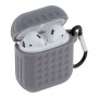 Чохол-футляр для навушників Silicone Fashion Case with Hook для Airpods 1/2, Grey