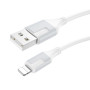 USB Кабель Borofone BX101 Creator Lightning 2.4A 1м, White