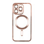 Чехол - накладка TPU Metallic Full Camera with Magsafe для iPhone 14 Pro Max red