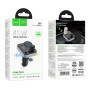Автомобильный FM-модулятор Hoco E86 Type-C PD30W / USB QC3.0 18W, Black