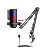 Микрофон Для Стрима Smart Case ME6S-35 RGB на Струбцине, Black