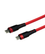 USB Кабель Borofone BU35 60W Type-C to Type-C 3A 1.2m, Red