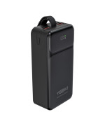 Зовнішній акумулятор Power Bank YOKI MaxCap YK-PMC4061 USB QC3.0 / Type-C PD65W with cable 40000mAh, Black