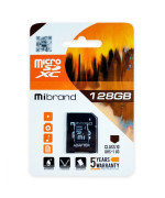 Карта Памяти Mibrand MicroSDXC 128gb UHS-1 U3 10 Class + адаптер, Black