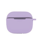 Чехол-футляр для наушников Silicone Case with microfibra для Airpods 4, Elegant purple