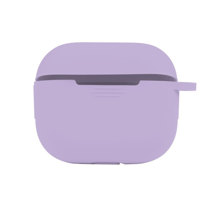 Чехол-футляр для наушников Silicone Case with microfibra для Airpods 4, Elegant purple