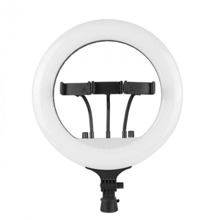 Кільцева лампа Fill Light RL-14 36cm з трьома тримачами для смартфона, Black