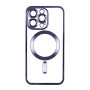 Чехол - накладка TPU Metallic Full Camera with Magsafe для iPhone 14 Pro Max red