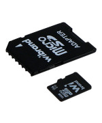 Карта пам'яті MicroSDHC Wibrand 16Gb Class 10 з SD адаптером, Black