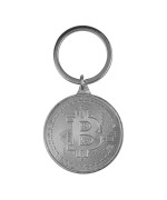 Брелок Bitcoin для ключів, Silver
