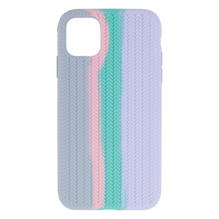 Чехол-накладка Silicone Knitted для Apple iPhone 11