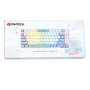 Игровая клавиатура Fantech ATOM X83 MK612 AME Taro Switch c ARGB-подсветкой, White