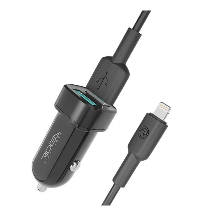 Автомобильное зарядное устройство для Ridea RCC-21312 Grand Lightning 2USB 2.4 A, Black