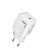 Сетевое зарядное устройство Yoki YK-GaN25NCB NanoGaN Type-C QC3.0 PD25W, White