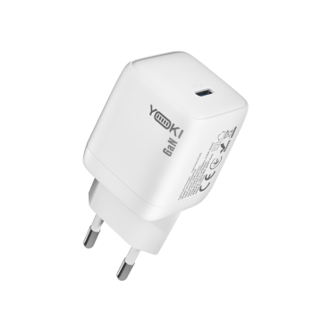 Сетевое зарядное устройство Yoki YK-GaN25NCB NanoGaN Type-C QC3.0 PD25W, White