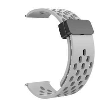 Ремінець Silicone 22mm With Magnetic для Samsung / Amazfit / Huawei, Grey