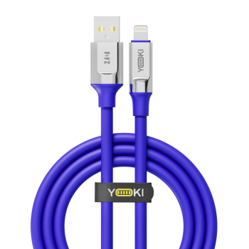 Data - кабель YOKI ULTRA YK-UL61 USB to Lightning 1.2m, Blue