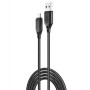 USB кабель XO NB235 Zebra series Braided 2.4A micro USB, Black