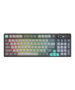 Игровая Bluetooth клавиатура Fantech ATOM PRO96 MK914 MERCURY Blue Switch с RGB подсветкой, Black