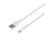 Data-кабель USB Hoco X62 Fortune Lightning 2.4A 1m, White