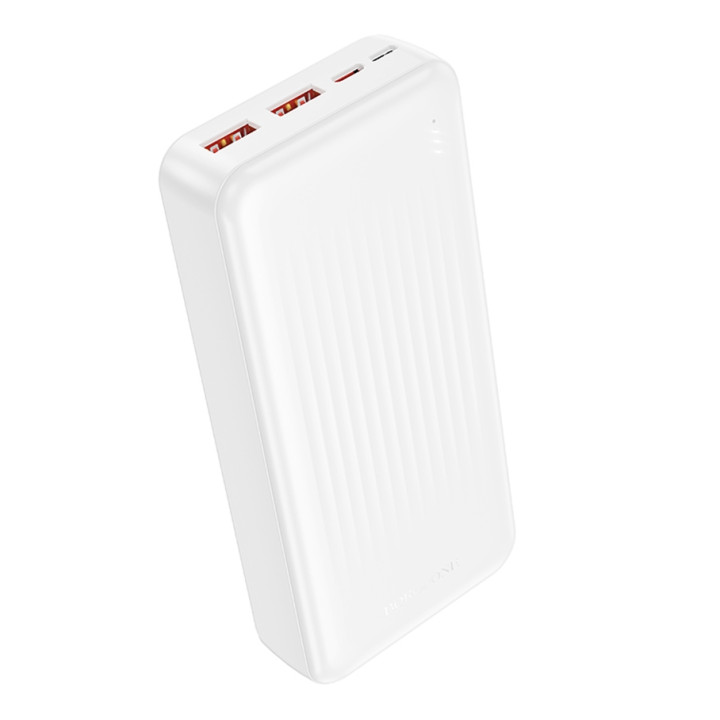 Внешний аккумулятор Power Bank Borofone BJ80A 2USB / Type-C / micro-USB 22.5W 20000mAh, White