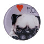 Тримач для телефону PopSocket Circle, Pug 08 Black