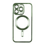 Чехол - накладка TPU Metallic Full Camera with Magsafe для iPhone 14 Pro Max red