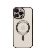 Чехол - накладка TPU Metallic Full Camera with Magsafe для iPhone 16 Pro