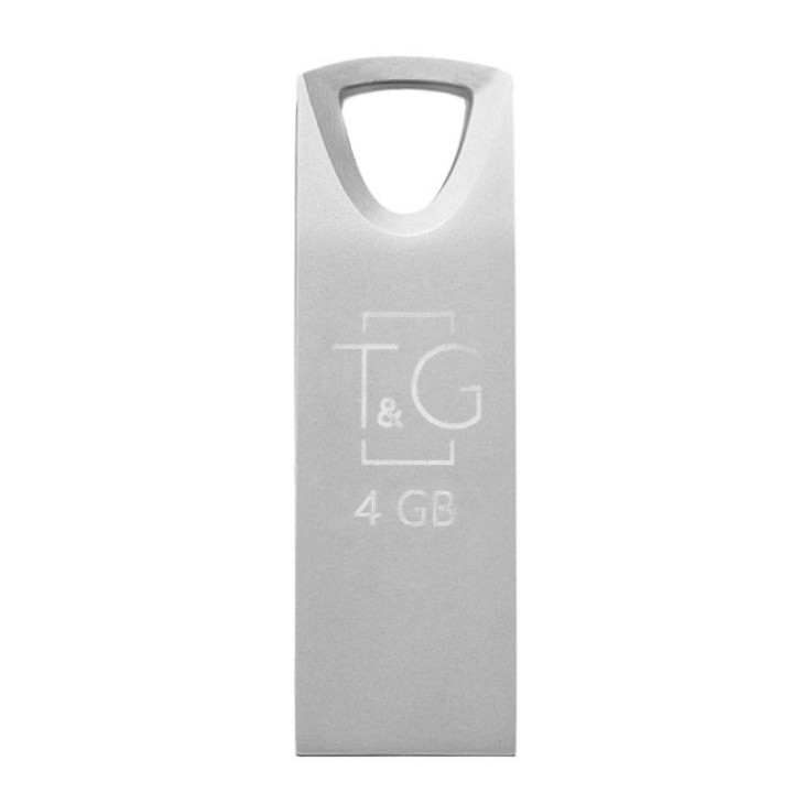 USB флешка Flash Drive T&G Metal 117 4gb, Steel