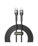 Data - кабель YOKI EXTRA YK-EX11 Type-C to Lightning 30W 2m, Black